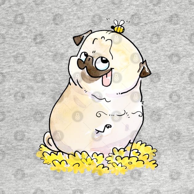 Dandy Pug by Inkpug